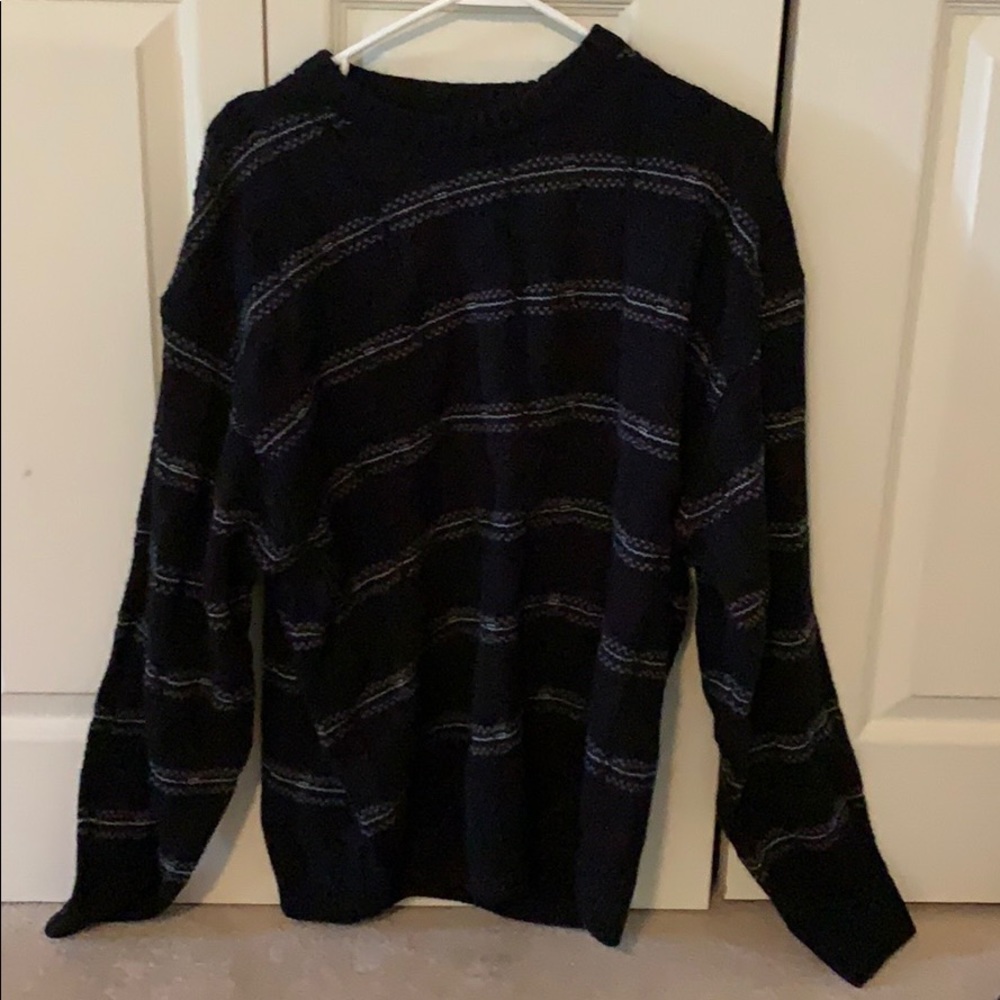 Black and gray oversized sweater